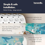 homerella Bathtub Mat Non-Slip Kids 39.3 x 15.7 Baby Bath Mat Anti-Mold - Image 4