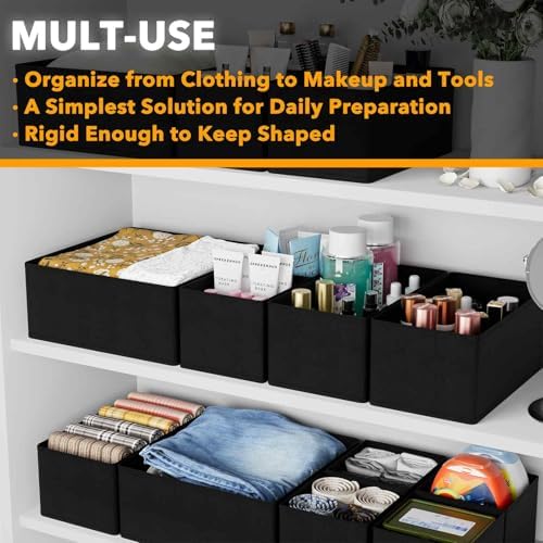SpaceAid Drawer Organizer for Clothes, 18 Pack Dresser Drawer Organizer Bins - Image 4