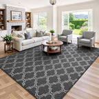 Keeko 6x9 Area Rugs for Living Room, Soft Washable Memory Foam Bedroom Rug - Image 4