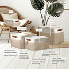 DECOMOMO Storage Bins, Large Fabric Storage Baskets - Image 6