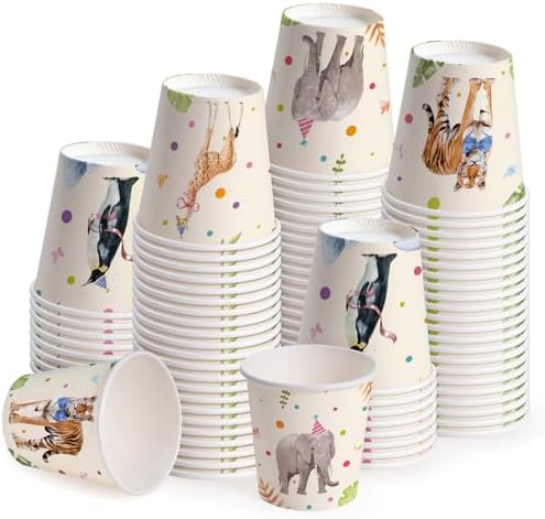 WRAPAHOLIC 3oz Animal Bathroom Cups by WRAPAHOLIC