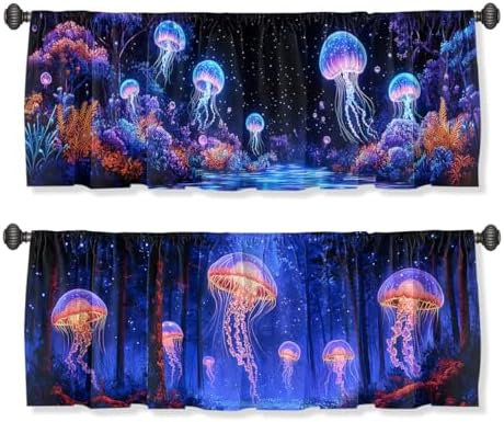 Forest Jellyfish Curtain Valance by Unknown