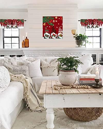 Christmas Gnomes Kitchen Curtains Valances - Image 5