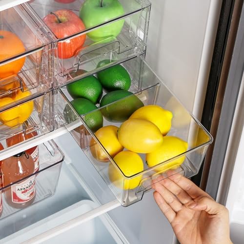 Vtopmart 8 Pack Stackable Clear Drawer - Image 4