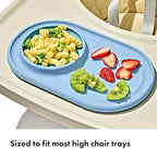 OXO Tot Textured Suction Plate & Spoons Set, Baby Led Weaning Supplies - Image 4