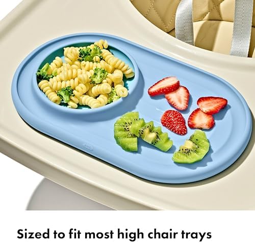 OXO Tot Textured Suction Plate & Spoons Set, Baby Led Weaning Supplies - Image 4