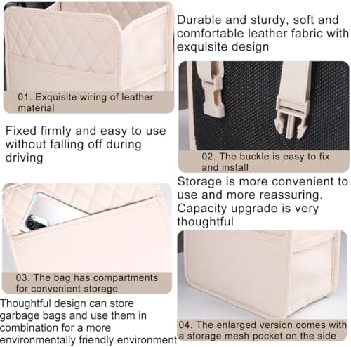 Mandark PU Leather Car Seat Back Organizer - Image 4