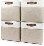 Bagnizer 13x13 Cube Storage Bins, Collapsible Fabric Storage Box, 4 Pack Closet by Bagnizer