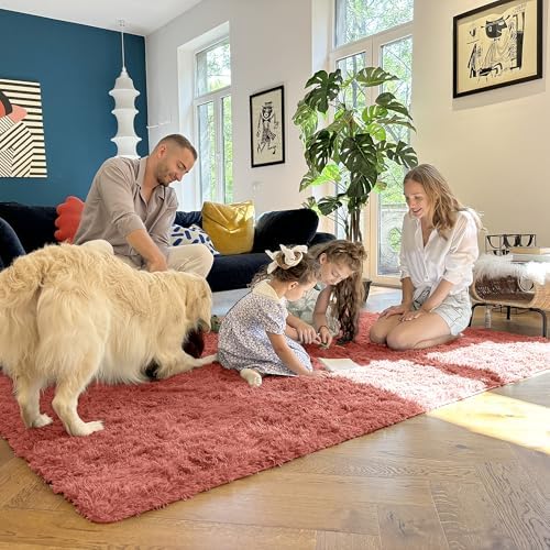 OLANLY 2x3 Machine Washable Small Bedside Rug, Soft Fluffy Shaggy Entryway - Image 6