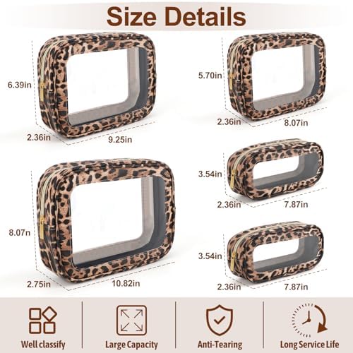 YOPCDJ 5PCS Diaper Bag Organizer Pouch, Cosmetic Bag Set, TSA Approved Toiletry - Image 2