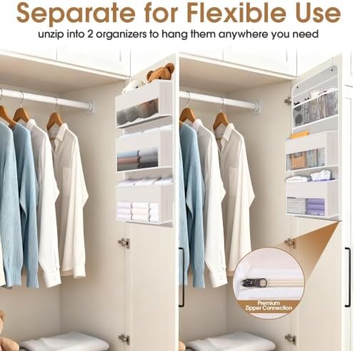 Over The Door Organizer Storage behind Door Hanging Organizer - Image 5