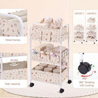 Yookeer 2in1 Baby Diaper Caddy Organizer Cart 3 Tier Large Capacity Metal - Image 3