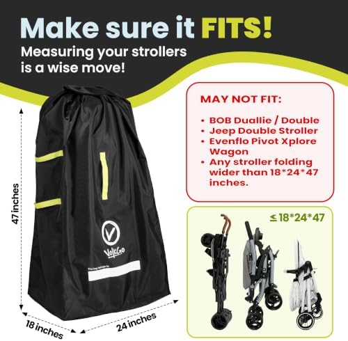 V VOLKGO XL Stroller Travel Bag - Image 5