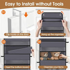 Over The Door Organizer Storage behind Door Hanging Organizer - Image 3