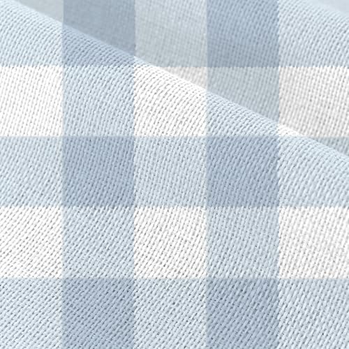 Dusty Blue Gingham Table Runner Blue Checkered Boy Girl Baby Shower Birthday - Image 4