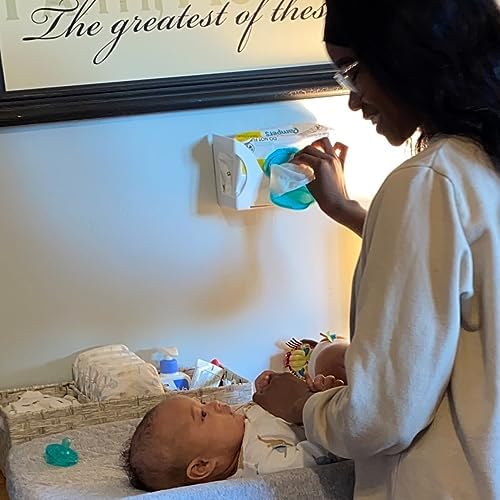Gadjit Baby Wet Wipe Wall Mounted Dispenser 2 Pk-White - Image 4