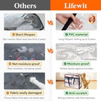 Lifewit 45L Clear Clothes Storage Bags, Plastic Foldable Blanket Storage Bag - Image 2