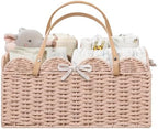 HBlife Baby Diaper Caddy, Paper Rope Storage Baskets Nursery Bin by HBlife