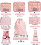 BAGAIL 8 Set Packing Cubes Luggage Packing Organizers - Image 2