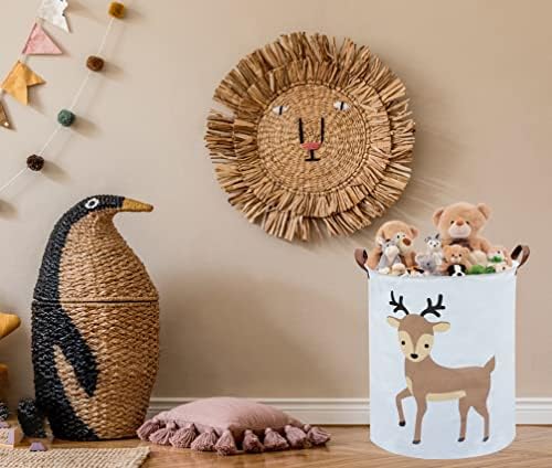 Kids Laundry Basket, Deer Laundry Hamper Collapsible Baby Storage Baskets - Image 5