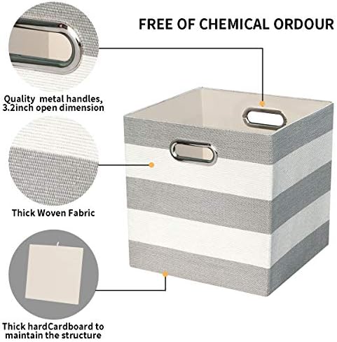 11x11 Storage Cubes Collapsible Fabric Bins Set of 4 - Image 3
