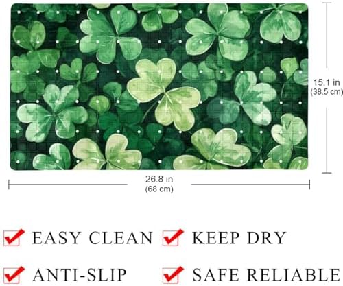 Shower Mat Bathtub Mat, 26.8x15.1 inch, Non-Slip Bath Mat - Image 4