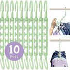 Wonder Hanger Max Space Saving Hangers, 360° Hooks, Pastel Green - Image 6
