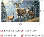Bathtub Mat Non Slip 26.8x15.1In, Forest Deers Bath Mat - Image 4