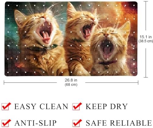 Non Slip Shower Mat Bathtub Mat 15.1x26.8 Inch, Quick Dry Bath Mat - Image 4