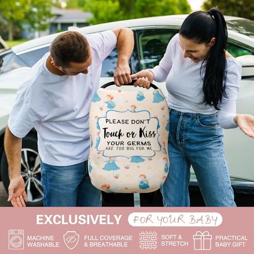 Metplus Baby Car Seat Cover, No Touch Sign Carseat Canopy & Nursing Covers - Image 3
