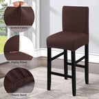 Fuloon Waterproof Barstool Covers Chair Slipcovers, 4 Pack - Image 4