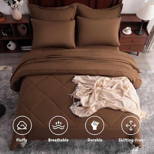 NTBAY Queen Microfiber Bed in a Bag, Comforter Set 7 Piece - Image 2