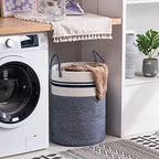 Woven Rope Laundry Hamper Basket by YOUDENOVA, 58L Tall Luandry Basket - Image 6