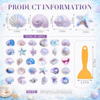 Fullhawl 30 Pcs Seashell Non Slip Bathtub Stickers - Image 2