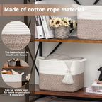 Goodpick Woven Storage Basket for Shelves - Image 4