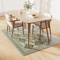 Floor Mat for Home 5×7ft, Easy Clean Plastic Rug-Like Pattern Area Mat for by ZPAIAreaFloorProtector