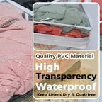 6 Pack Clear Clothes Storage Bags - Image 4
