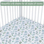 GUNTAIL Baby Crib Sheets for Boys Girls, 2 Pack Fitted Crib Sheet for Standard - Image 4