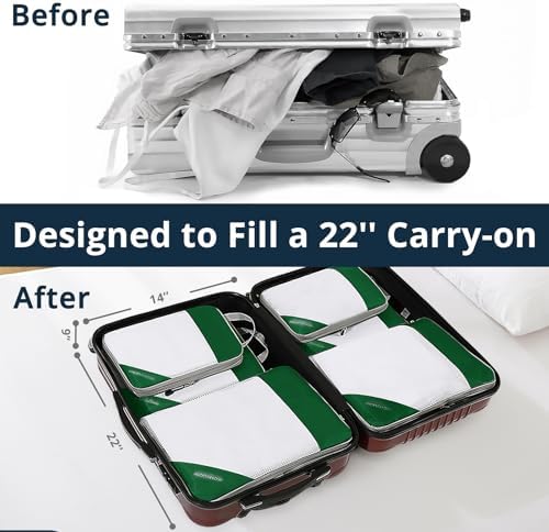 Compression Packing Cubes 6 Set, Compressible Space-Saving Packing Cubes - Image 6