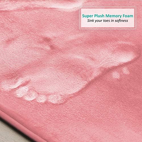 Clara Clark 2 Piece Bathroom Rugs, Velvet Memory Foam Bath Mat Set, Non-Slip - Image 6