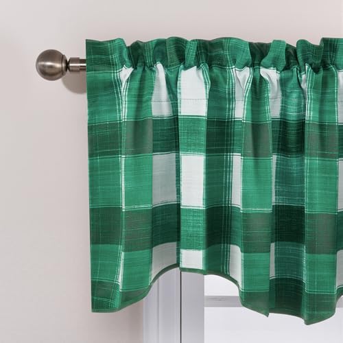 NICETOWN Christmas Plaid Valances - Image 4