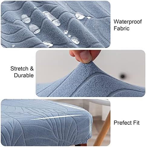 Genina Waterproof Dining Chair Covers Set of 4 Parsons Chair Slipcovers - Image 3