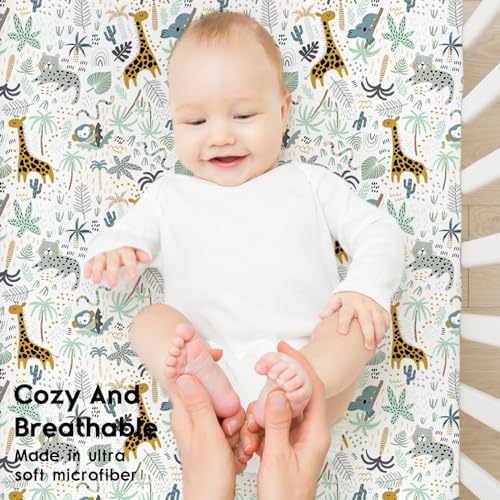 Yoofoss 2-Pack Baby Crib Sheets - Image 4