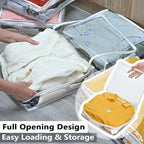6 Pack Clear Clothes Storage Bags - Image 5