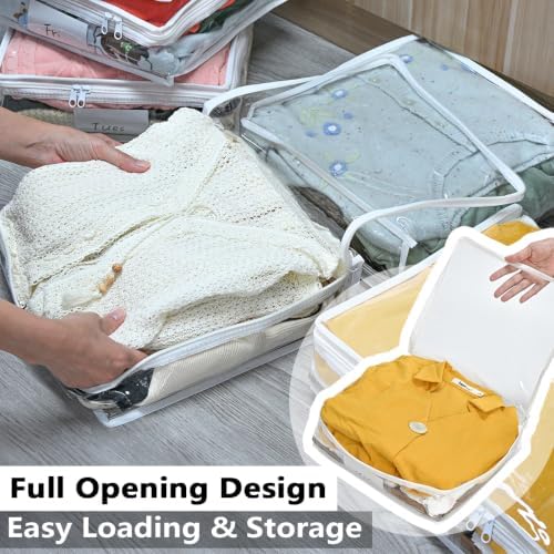 6 Pack Clear Clothes Storage Bags - Image 5