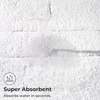 GRANNY SAYS White U Shaped Toilet Rug 20" x 24", Non-Slip Bath Mat - Image 6