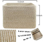 COMFY-HOMI Cotton Rope Woven Basket - Image 4