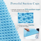 Blue Bath Mat for Tub Non Slip 27x15 - Image 3