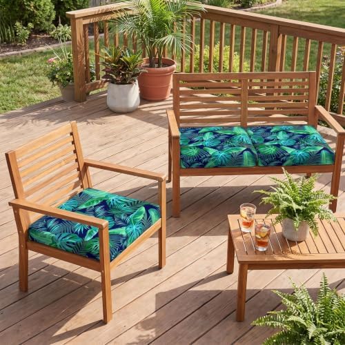 3Pcs Patio Cushion Covers Stretch Outdoor Furniture Protector Slipcovers - Image 2