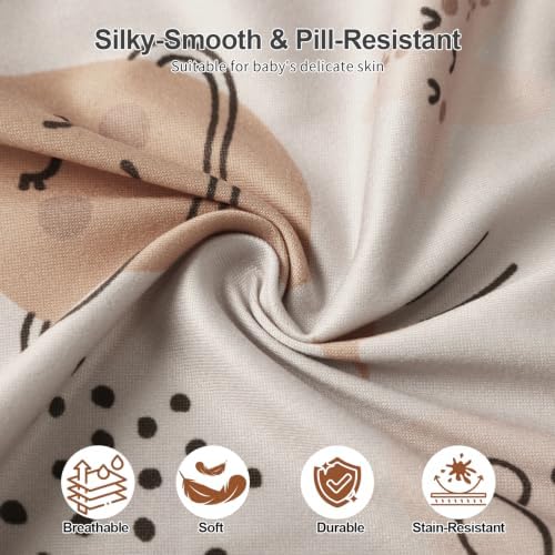 Baby Crib Sheets 2 Pack for Boys and Girls Fit for Standard Crib Toddler - Image 5